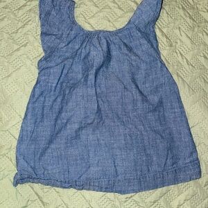 Crewcuts Chambray Sleeveless Top - Blue size 5